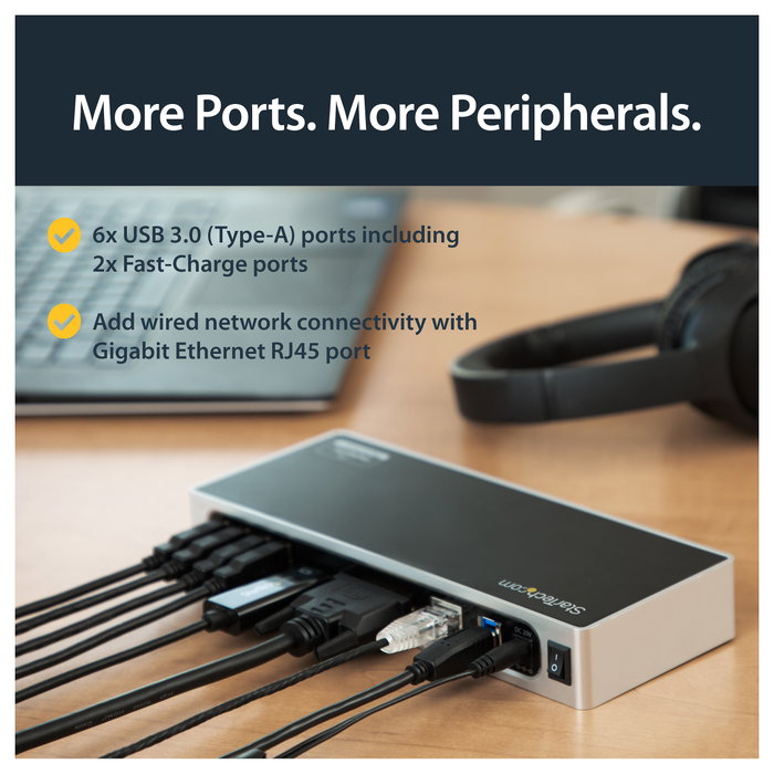 StarTech.com DK30ADD Docking Station para Doble Monitor USB 3.2 Gen 1
