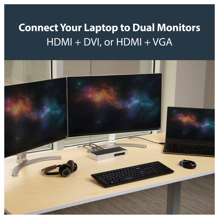 StarTech.com DK30ADD Docking Station para Doble Monitor USB 3.2 Gen 1