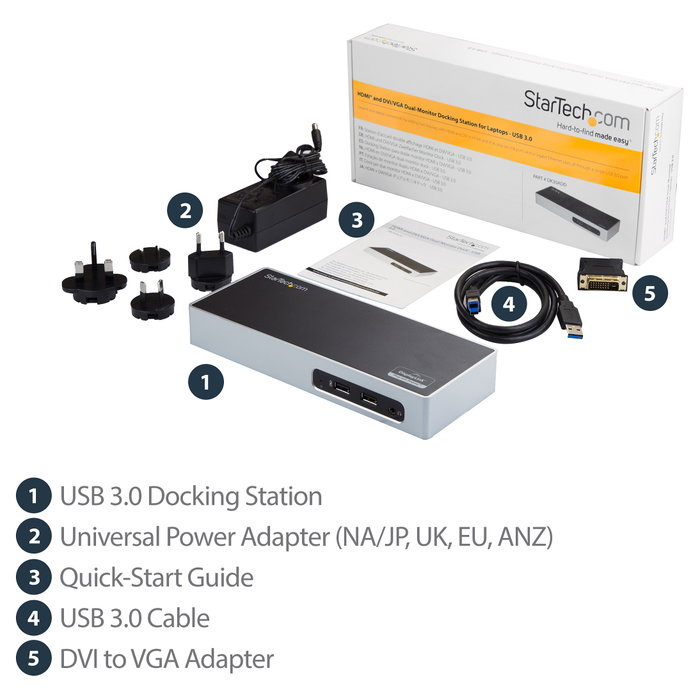 StarTech.com DK30ADD Docking Station para Doble Monitor USB 3.2 Gen 1
