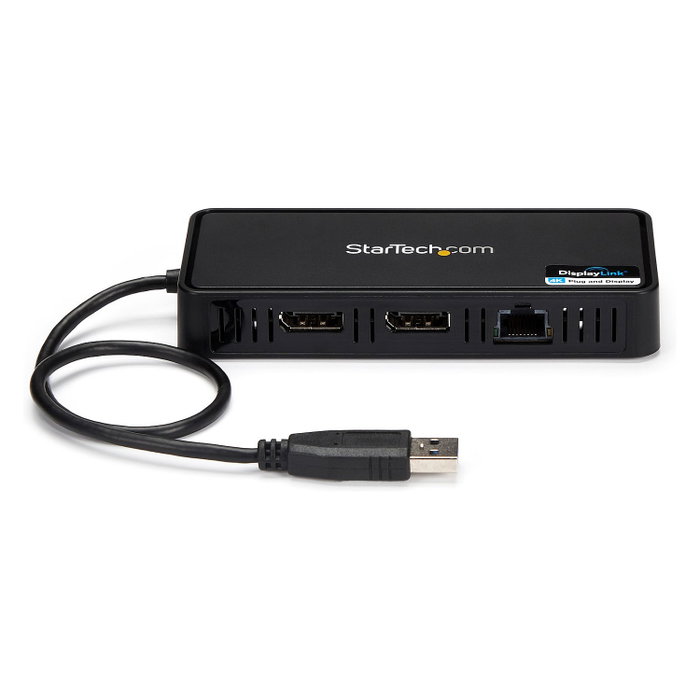 StarTech.com Mini Dock USB 3.0 para 2 Monitores DisplayPort 4K y Ethernet Gigabit