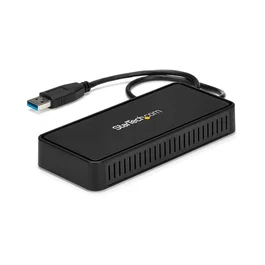 Startech USB a DisplayPort Mini Dock con LAN Gigabit Ethernet - 2 Puertos DisplayPort - 4K a 60Hz Doble Monitor