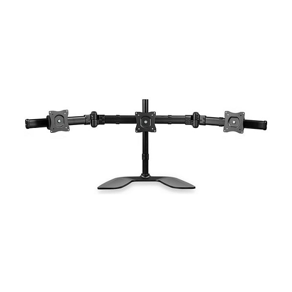 StarTech Brazo de Soporte VESA Articulado de 3 Monitores hasta 27" - Base Abrazadera, Compatible con 100x100 y 75x75 mm, Ajustable, Giro 360°, Negro StarTech Brazo de Soporte VESA Articulado de 3 Monitores hasta 27" - Base Abrazadera, Compatible con 100x100 y 75x75 mm, Ajustable, Giro 360°, Negro