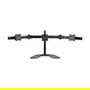 StarTech Brazo de Soporte VESA Articulado de 3 Monitores hasta 27" - Base Abrazadera, Compatible con 100x100 y 75x75 mm, Ajustable, Giro 360°, Negro