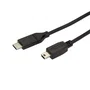 StarTech Cable USB2CMB2M USB Tipo C a Mini USB B 2m - USB 2.0 para conectar dispositivos Mini-B a puertos USB-C o Thunderbolt 3 - Negro