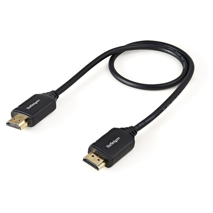 Startech Cable HDMI 0.5m Alta Velocidad con Ethernet, 4K 60Hz, cabl
