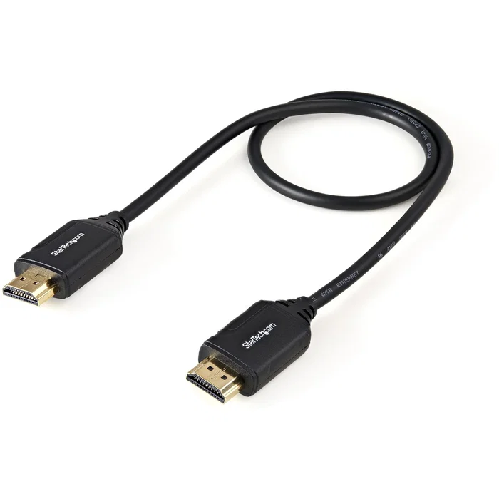 StarTech.com HDMM50CMP Cable HDMI 2.0 0.5m Premium certificado - Negro - Hasta 4K 60Hz, HDR10, Ethernet, 18Gbps, audio 32 canales, HDMI tipo A macho a macho StarTech.com HDMM50CMP Cable HDMI 2.0 0.5m Premium certificado - Negro - Hasta 4K 60Hz, HDR10, Ethernet, 18Gbps, audio 32 canales, HDMI tipo A macho a macho