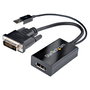 StarTech.com Adaptador DVI-D a DisplayPort con alimentación USB, Negro
