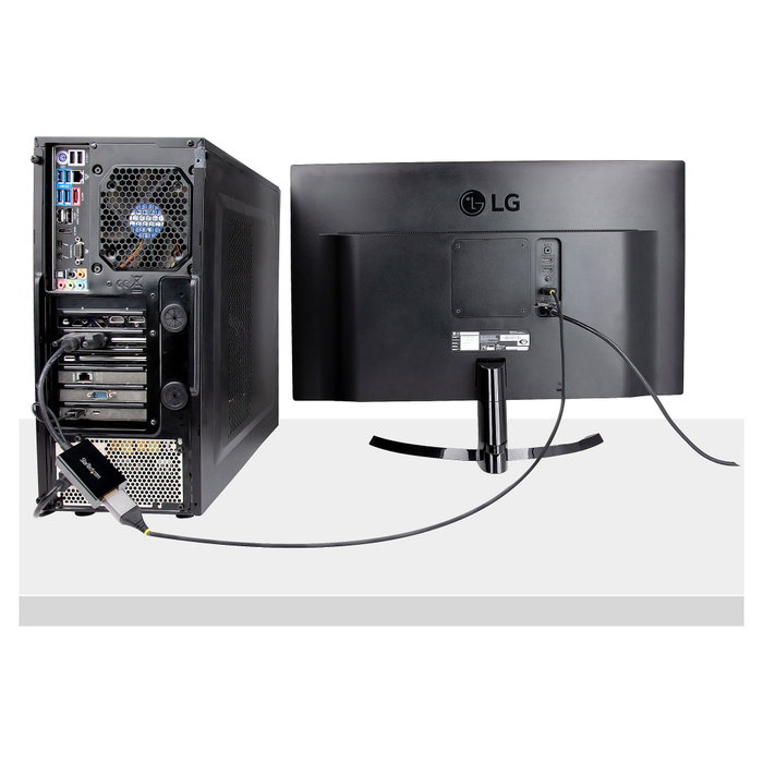 StarTech.com Adaptador DVI-D a DisplayPort con alimentación USB