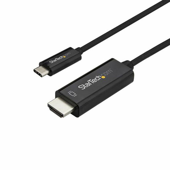 Adaptador USB C a HDMI Startech CDP2HD1MBNL Negro 1 m Adaptador USB C a HDMI Startech CDP2HD1MBNL Negro 1 m