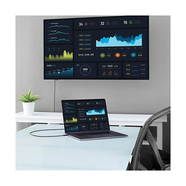StarTech Cable USB-C a HDMI 4K 60Hz 2m Negro