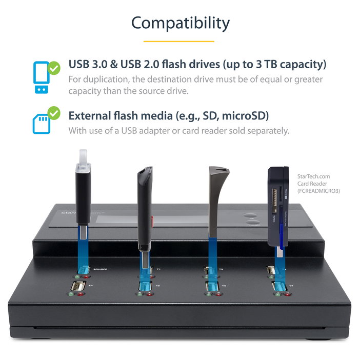 Startech Copia de Memoria USB 1:7