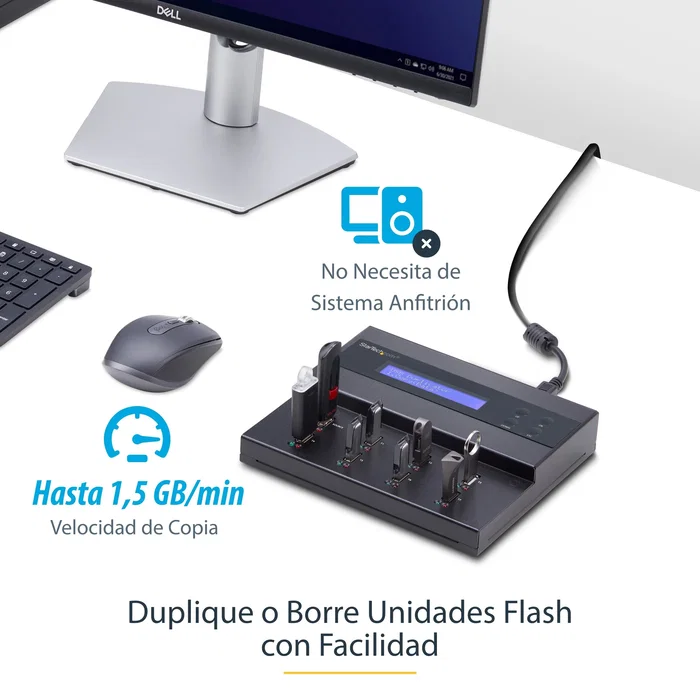 StarTech Duplicador y Borrador Autónomo 1:7 para Memorias USB USBDUPE17 StarTech Duplicador y Borrador Autónomo 1:7 para Memorias USB USBDUPE17
