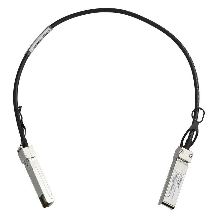 Startech SFP-H10GB-CU50CM Cable de Cobre Directo SFP+ Twinax, 50 cm, 10GbE, 30AWG, Compatible con Cisco, Rojo