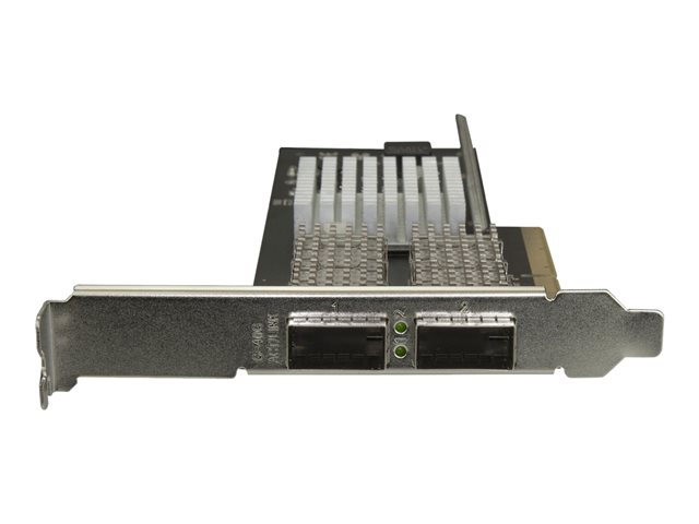 StarTech.com Tarjeta de Red PEX40GQSFP2 Dual Puerto QSFP+ 40 Gbps PCI Express - Adaptador NIC Intel XL710 para Windows Server y Linux