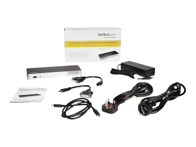 StarTech.com Docking Station MST30C2HHPDU para 2 Monitores con PD de 60W