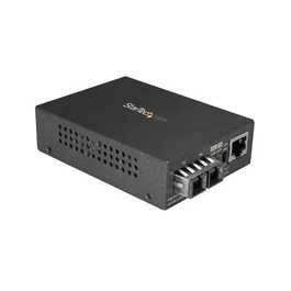 StarTech.com MCMGBSCSM10 Convertidor de Medio Gigabit Ethernet 1000 Mbit/s 1310 nm Monomodo Negro