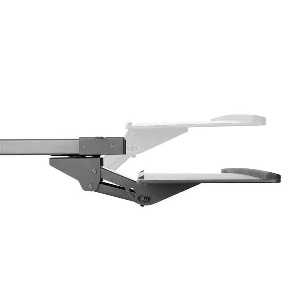 StarTech.com KBTRAYADJ Bandeja Ajustable para Teclado Bajo Escritorio - 67 cm Ancho, Soporte Ergonómico Deslizante, Ajuste en Altura, Inclinación y Giro