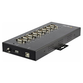 StarTech Adaptador Industrial USB a 8 Puertos Serie RS232/422/485 Negro