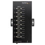 StarTech.com Adaptador USB a Serie Industrial 8 Puertos RS232/422/485 15kV ESD IP30 DIN Rail Negro Acero