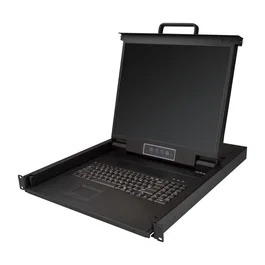 StarTech Consola KVM de Montaje en Rack 1U con Monitor LCD de 19 pulgadas y Teclado QWERTY