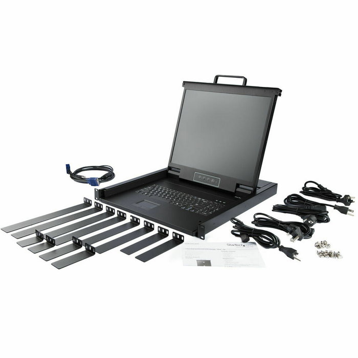 StarTech Consola KVM de Montaje en Rack 1U con Monitor LCD de 19 pulgadas y Teclado QWERTY StarTech Consola KVM de Montaje en Rack 1U con Monitor LCD de 19 pulgadas y Teclado QWERTY