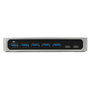 StarTech.com Hub Concentrador USB-C de 7 Puertos - 5x USB-A y 2x USB-C - 5 Gbps - USB 3.2 Gen 1 - Alimentado Externamente - Negro/Plata