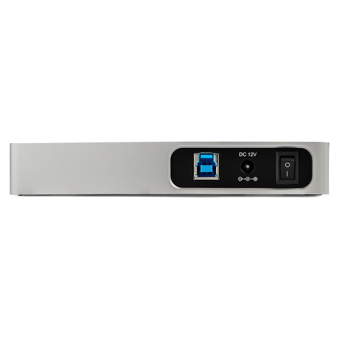 StarTech.com Hub Concentrador USB-C de 7 Puertos - 5x USB-A y 2x USB-C - 5 Gbps - USB 3.2 Gen 1 - Alimentado Externamente - Negro/Plata