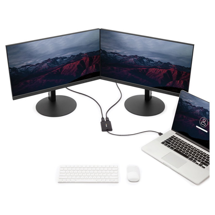 StarTech.com Adaptador Gráfico Externo USB 3.0 a DisplayPort Doble | Conversor USB 3.0 a DP con Video Doble 4K 60Hz