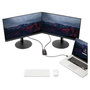 StarTech.com Adaptador Gráfico Externo USB 3.0 a DisplayPort Doble | Conversor USB 3.0 a DP con Video Doble 4K 60Hz