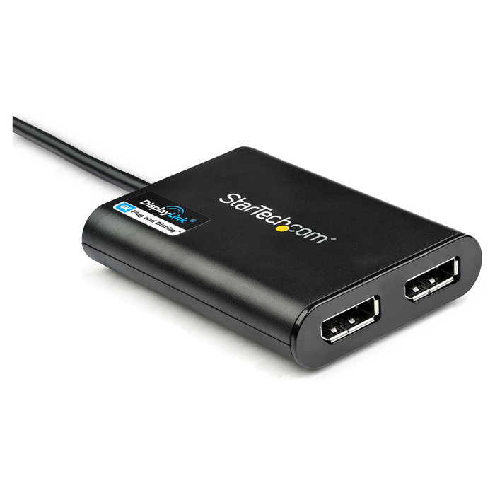 StarTech.com Adaptador Gráfico Externo USB 3.0 a DisplayPort Doble | Conversor USB 3.0 a DP con Video Doble 4K 60Hz
