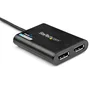 StarTech Adaptador Gráfico USB 3.0 a Doble DisplayPort 4K 60Hz Negro