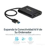 StarTech Adaptador Gráfico USB 3.0 a Doble DisplayPort 4K 60Hz Negro