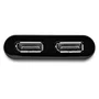 StarTech Adaptador Gráfico USB 3.0 a Doble DisplayPort 4K 60Hz Negro