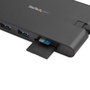 Startechcom Docking Station 9 En 1 USB-C Hub con HDMI, VGA, Ethernet, USB 3.0 y Lector de Tarjetas SD/microSD, Hasta 100W Power Delivery, Negro