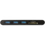 Startechcom Docking Station 9 En 1 USB-C Hub con HDMI, VGA, Ethernet, USB 3.0 y Lector de Tarjetas SD/microSD, Hasta 100W Power Delivery, Negro