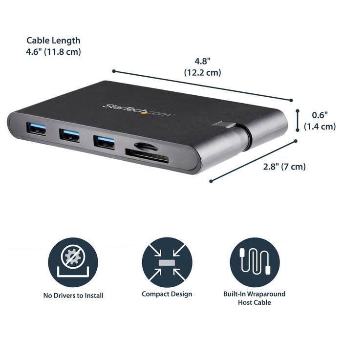 StarTech.com Docking Station USB-C HDMI y VGA DKT30CHVSCPD