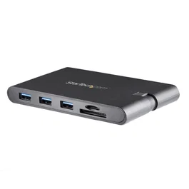 StarTech.com Docking Station USB-C con HDMI y VGA, 3x USB 3.0, SD/micro SD, PD 3.0 - Negro
