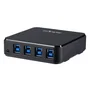 StarTech.com HBS304A24A Conmutador USB 3.2 Gen 1 de 4x4 Puertos para Compartir Periféricos (Switch USB, Automatizado, 5 Gbps) - Negro