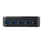 StarTech.com HBS304A24A Conmutador USB 3.2 Gen 1 de 4x4 Puertos para Compartir Periféricos (Switch USB, Automatizado, 5 Gbps) - Negro