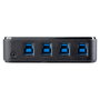 StarTech.com Conmutador USB 3.2 Gen 1 4x4 HBS304A24A Negro