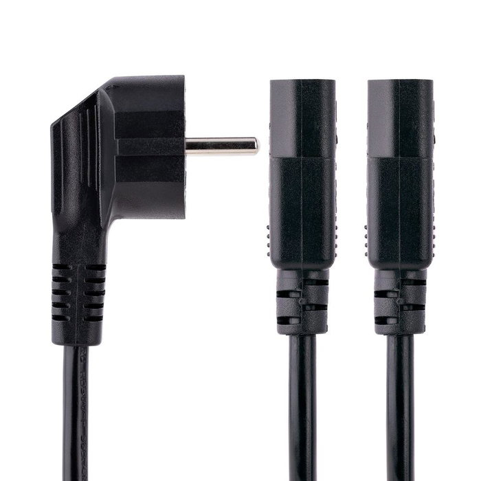 Startech Cable de alimentación para ordenador Schuko CEE7 a 2x C13 en Y, 2m Startech Cable de alimentación para ordenador Schuko CEE7 a 2x C13 en Y, 2m