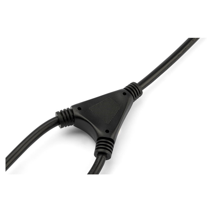 StarTech.com Cable de Alimentación en Y de 2m, Schuko a 2x C13, Negro StarTech.com Cable de Alimentación en Y de 2m, Schuko a 2x C13, Negro