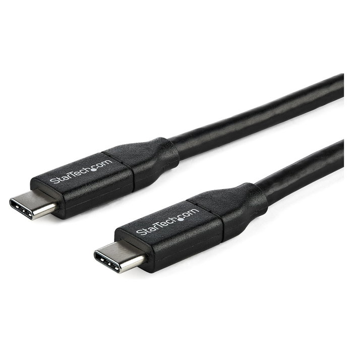 StarTech.com Cable USB-C a USB-C de 1m, 5A, USB 2.0, Negro StarTech.com Cable USB-C a USB-C de 1m, 5A, USB 2.0, Negro