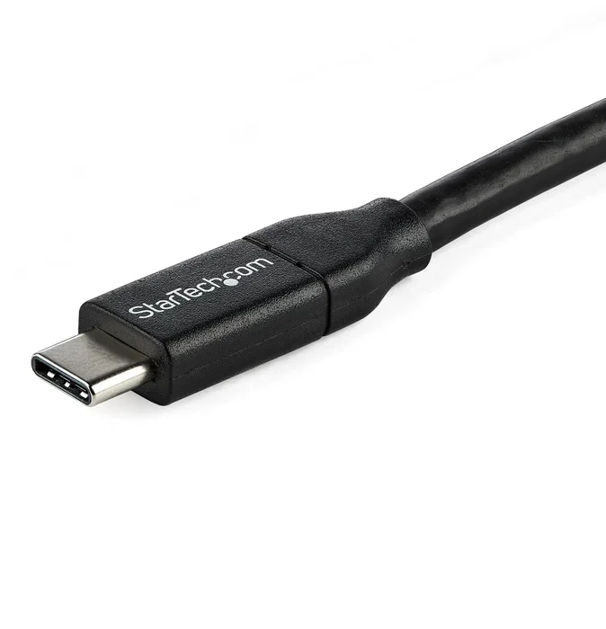 StarTech Cable USB-C a USB-C 1m Negro - USB 2.0 para Carga Rápida 100W/5A - Certificado USB-IF - Compatible Thunderbolt 3