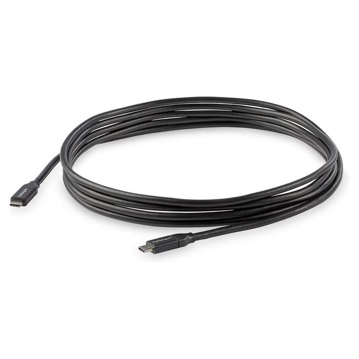 StarTech.com Cable USB-C a USB-C de 3m, 5A, 100W, Negro