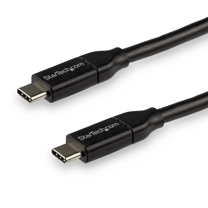 StarTech.com Cable USB-C a USB-C de 3m, 5A PD, USB 2.0, Negro StarTech.com Cable USB-C a USB-C de 3m, 5A PD, USB 2.0, Negro