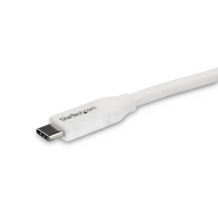 StarTech.com Cable USB-C a USB-C de 2m con 5A PD Blanco