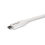 StarTech.com Cable USB-C a USB-C de 2m con 5A PD Blanco