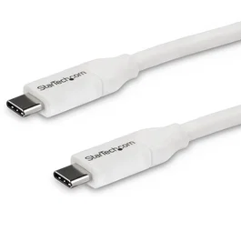 StarTech.com Cable USB-C a USB-C de 4m Blanco con Carga 5A