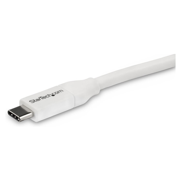 StarTech Cable USB-C a USB-C 4m 5A 100W Blanco StarTech Cable USB-C a USB-C 4m 5A 100W Blanco